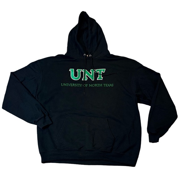 Champion Other - Champion mens 2XL XXL black UNT University of North Texas fleece hoodie EUC